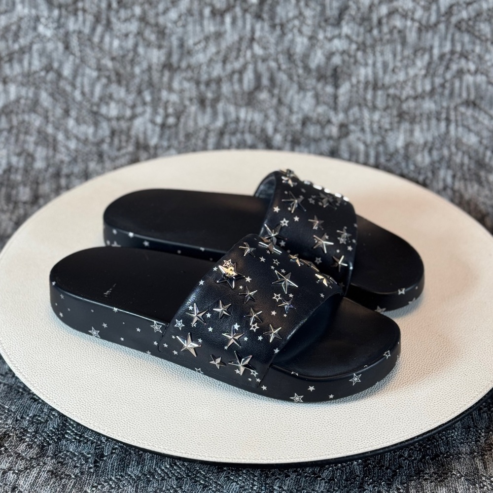 Tory Burch Star Studded Pool Slide sandal size 6